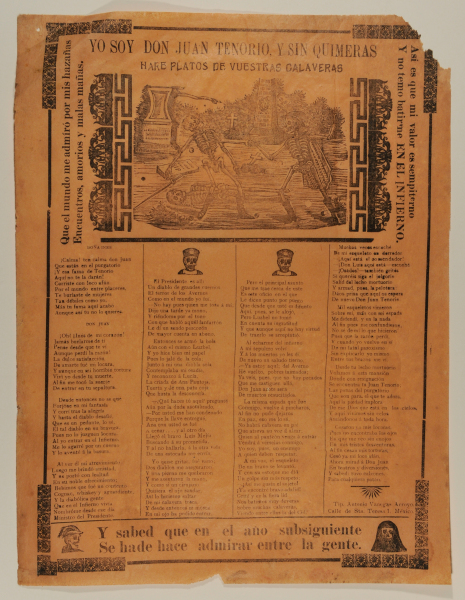 I AM DON JUAN TENORIO, AND I WILL MAKE DISHES OF YOUR SKULLS