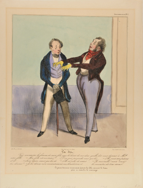 A DOWRY... - YOU ARE AWARE OF MY SON'S WEALTH, BE KIND ENOUGH TO TELL ME THE DOWRY YOU ARE GIVING TO YOUR DAUGHTER.... - MY DAUGHTER IS A TREASURE.. - I'M SURE OF THAT, BUT SHE... - SHE IS WORTH HER WEIGHT IN GOLD... - UNDOUBTEDLY, BUT HER DOW.... - SHE IS RICH IN VIRTUE! - WONDERFUL, BUT YOU ARE GIVING HER...? - I GIVE HER MY APPROVAL, MY BLESSING AND… HOW TO MAKE USE OF IT. THE YOUNG MAN IN LOVE, MARRIES THE GIRL, PLACATES HIS FATHER-IN-LAW AND