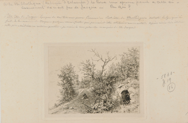LANDSCAPE WITH FIGURE SEATED ON A HILLSIDE