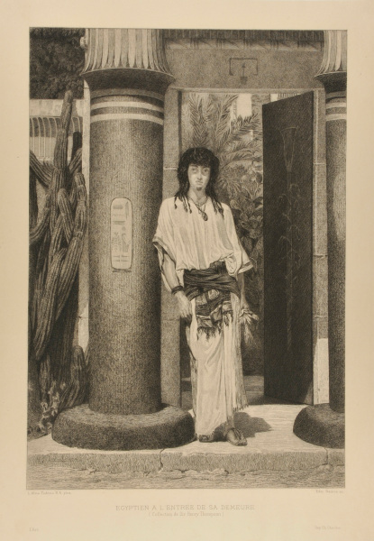 AN EGYPTIAN IN A DOORWAY