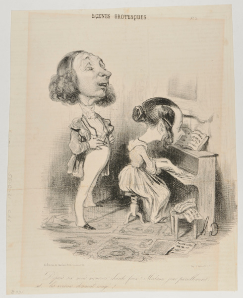 MONSIEUR HAS BEEN SINGING OUT OF TUNE FOR THE LAST SIX MONTHS, MADAME PLAYED LIKEWISE, AND THE NEIGHBORS GAVE NOTICE.