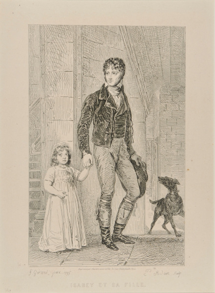 JEAN-BAPTISTE ISABEY WITH HIS DAUGHTER