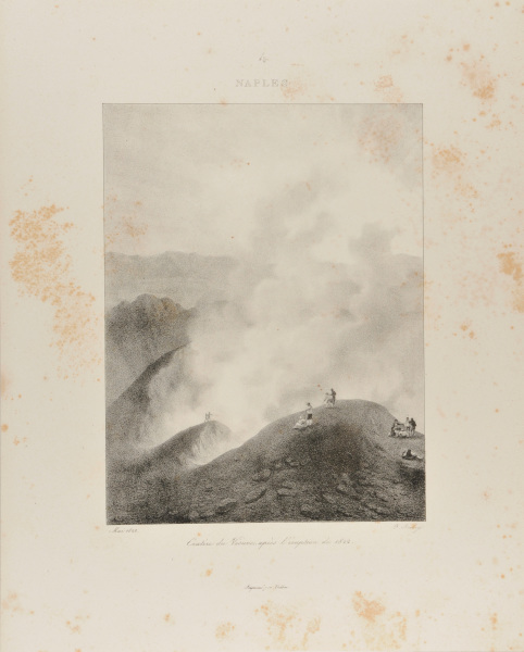 NAPLES - VIEW OF THE CRATER OF MOUNT VESUVIUS