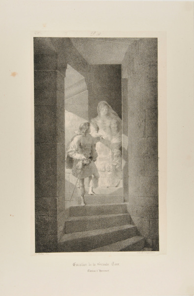 STAIRCASE OF THE GREAT TOWER, CHÂTEAU D'HARCOURT