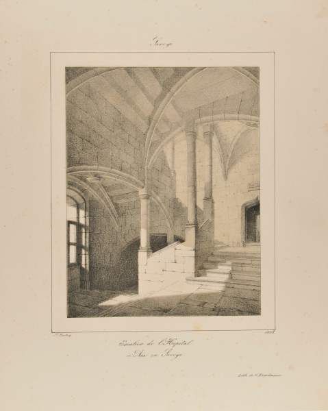 SAVOYE - STAIRS TO THE HOSPITAL IN AIX