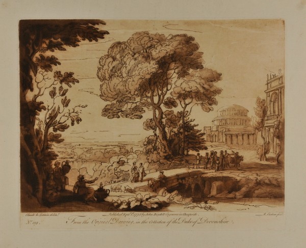 LANDSCAPE, WITH A PROCESSION TO THE TEMPLE OF APOLLO, ON THE ISLAND OF DELOS