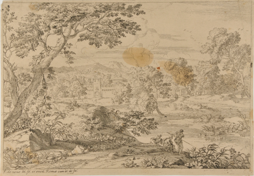 LANDSCAPE WITH THREE FISHERMEN