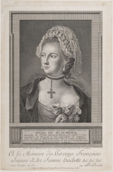 CHEVALIER D'ÉON ("CHARLOTTE-GENEVIEVE-LOUISE-AUGUSTE-ANDRÉE-TIMOTHÉE D'ÉON DE BEAUMONT")