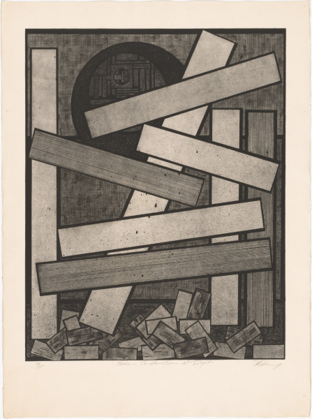 BROKEN CONSTRUCTION AT TWILIGHT