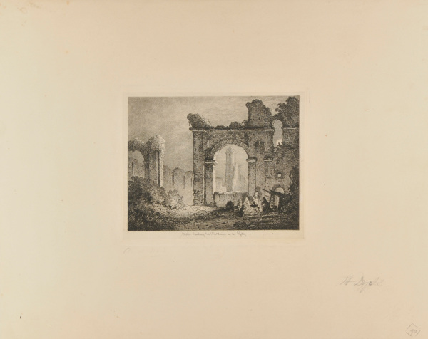 RUINS OF LIMBURG ABBEY BY MOONLIGHT