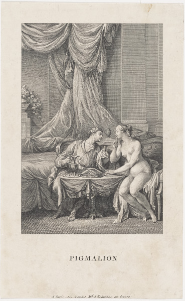 Pigmalion and Galatea at a Table