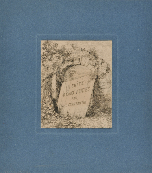 TITLE PLATE FROM THE SERIES "SUITE D'EAUX-FORTES"