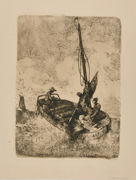 Sailors at Sea, Raising their Mast