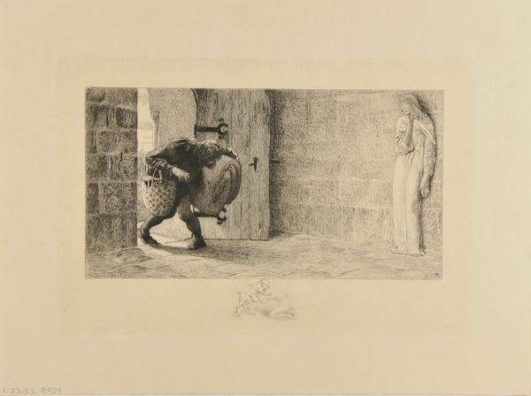 The Hunchback Bringing Supplies to Esmeralda