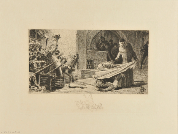 THE PRIEST REPRIMANDING THE HUNCHBACK