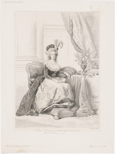 MARIE ANTOINETTE (ARCHIDUCHESSE D'AUTRICHE) REINE DE FRANCE
