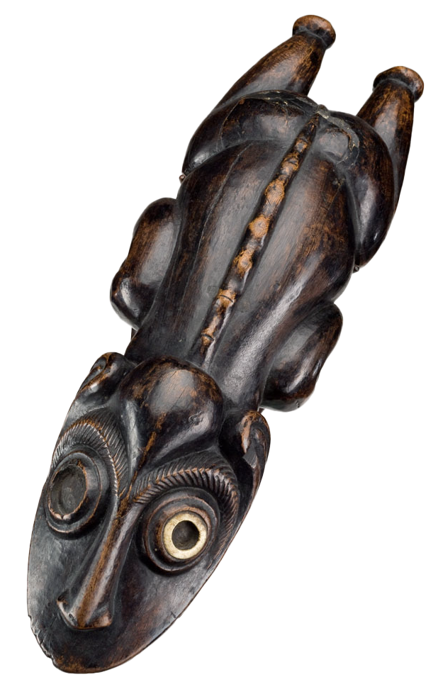 Anthropomorphic Lizard Figure (Moai Moko)