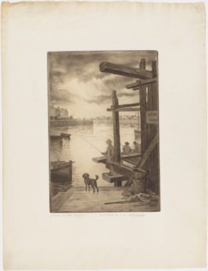 Échafaudages dans la Cale au Pollet, Dieppe