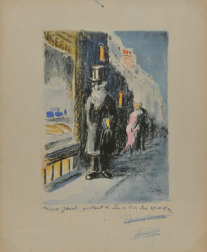 Max Jacob portant le bon à tirer de ses épreuves