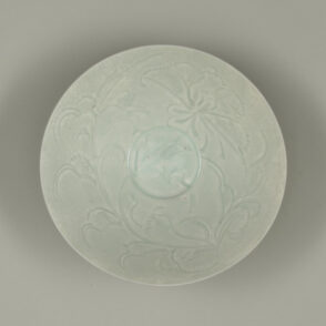 Bowl with Incised Peony Design