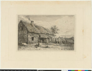 Paysage: Chaumière de paysans