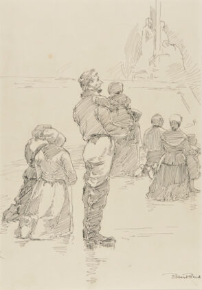 ‘Blessing the Boats, Religious Service on the Normandy Coast’