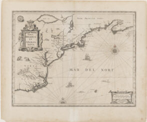 Map of East Coast from Nova Scotia to Virginia