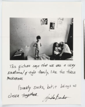 This picture says that we are a very emotional & tight family, like the three Musketeers