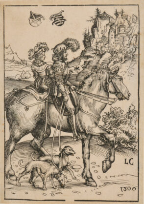 Gentleman and Lady Riding to the Hunt