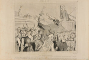 Les Courses De Chevaux. Les Chinois, qui ont les plus détestables chevaux de fiacre qu’il soit possible d’imaginer, ont reconnu la nécessité d’améliorer cette intéressante race de quadrupèdes. En conséquence la Société Hippique de Pékin n’a cru pouvoir rien inventer de mieux que de créer des course où les chevaux doivent franchir une lieue en quatre minutes. Assez souvent le cheval arrive à son but, mais jamais la société d’encouragement, attendu que le vainqueur est alors ramené en triomphe chez lui… dans une charrette. Il est amélioré à perpétuité!