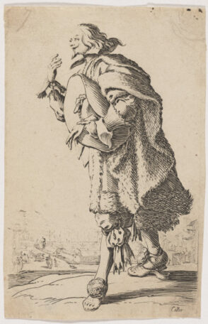 The Genteman who Bows Holding his Felt Hat Under his Arm