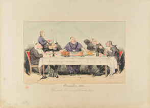 Décembre 1830. Aux petits des oiseaux il donne la pâture.