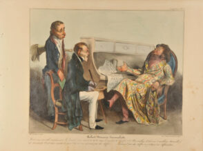 Robert Macaire Journaliste. C’est une nouvelle combinaison ! Le Journal nous revient à 23 f 50 c nous le vendons 20 f bénéfice 3 f 50 c. Un million d’abonnés, 3 millions 500 mille f. de dividende. C’est clair comme le jour ! Qu’on me réponde par des chiffres….. Seulement par des chiffres ou j’attaque en diffamation.