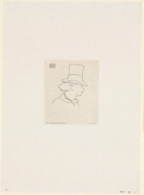 Charles Baudelaire de Profile