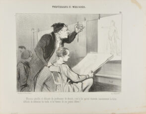Mission pénible et délicate du professeur de dessin, c’est à lui qu’est reservée constamment la tâche difficile de redresser les tords et les travers de ses jeunes élèves!