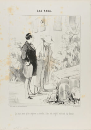Le mari veut qu’on regarde sa couche, l’ami ne songe à voir que sa femme.