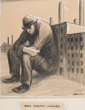 ‘While Industry Fiddles’ [Cartoon]