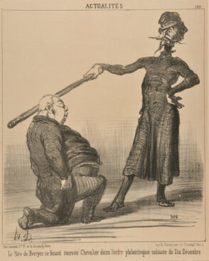 Le Sire de Berryer se fesant recevoir Chevalier dans l’ordre philantropico-militaire du Dix-Décembre.