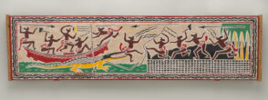 Story Board depicting Ademei and the Crocodile