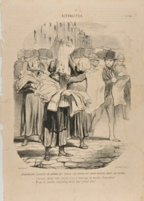 Inconvénient d’acheter un journal qui publie les nouvelles douze heures avant les autres. – Comment j’achète votre journal et je n’y trouve pas les nouvelles d’aujourd’hui! – M’sieu, les nouvelles d’aujourd’hui étaient dans l’journal d’hier!….