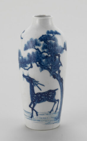 Vase Decorated with Deer-and-Pine-Tree Pattern