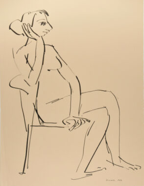 Seated Nude with Crossed Legs