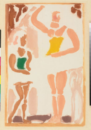 Two Ballerinas (Illustration for “Cirque de l’etoile filante”)