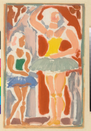 Two Ballerinas (Illustration for “Cirque de l’etoile filante”)