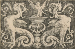 Panel of Ornament with Sphinxes