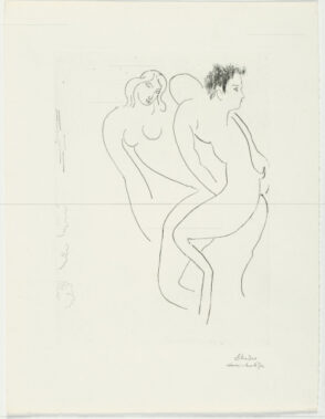 Study for “Nymph and Faun” (refused etching)
