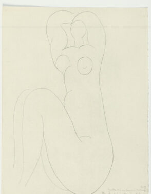 Study for “What silk with balm from advancing days” (refused etching)