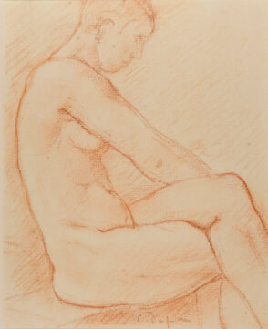 Seated Nude in Profile