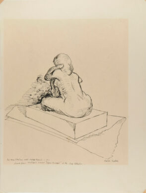 Figure Accroupie. Drawn from Matisse’s bronze. Dedicated to Etta Cone