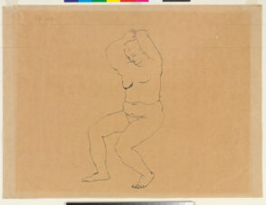 Seated Nude Arranging Her Hair